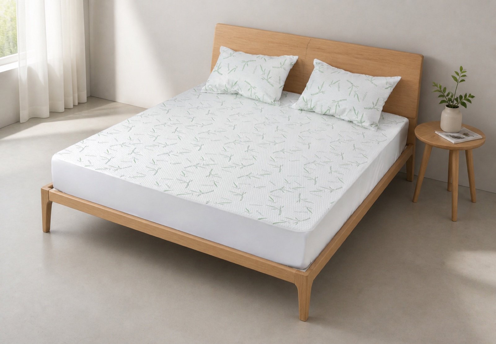 Complete mattress setup demonstrating the comfort-focused product presentation