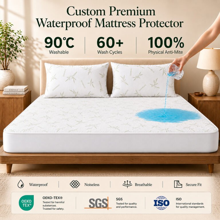 Bamboo waterproof mattress protector